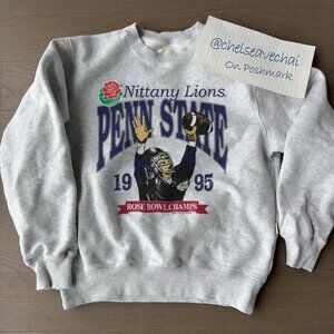 Vintage 1995 Penn State Nittany Lions Rose Bowl Champions Football Sweatshirt